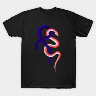 Two little snakes cuddling up together T-Shirt